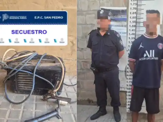 El delincuente fue aprehendido por la policía en calle Lucio Mansilla.