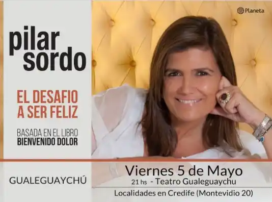 Vuelve Pilar Sordo a Gualeguaychú
