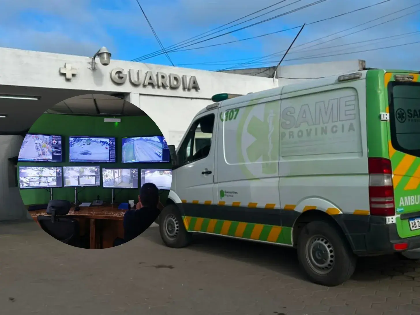 En caso de emergencias hay que comunicarse con el Centro de Monitoreo.
