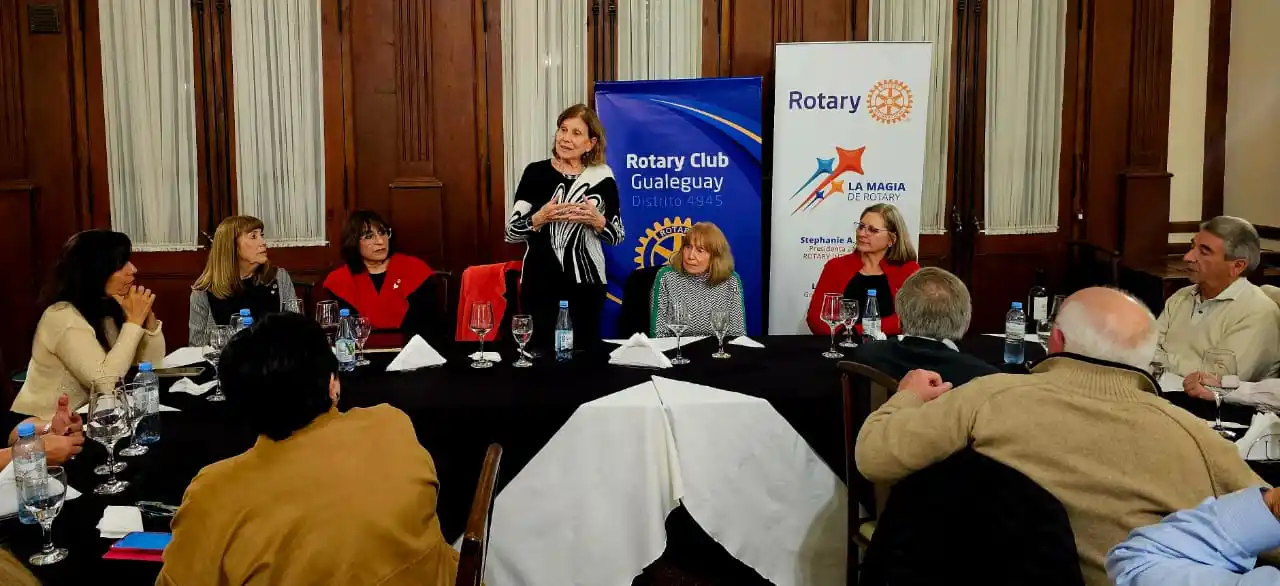 Rotary: La gobernadora del Distrito 4945 visitó Gualeguay