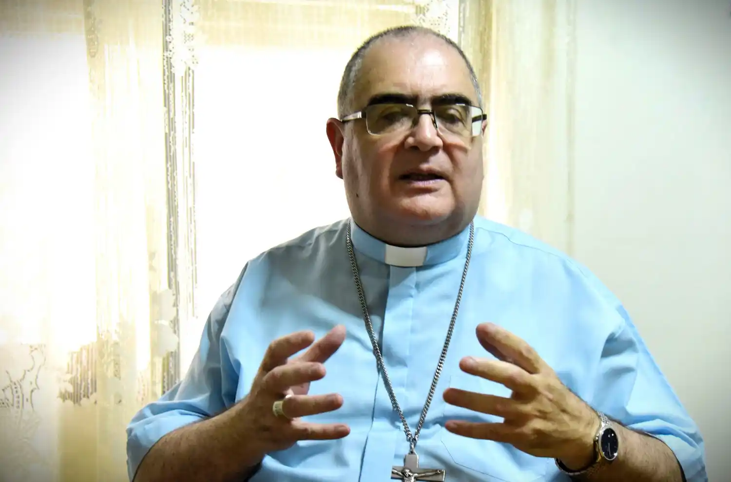 Monseñor Sergio Buenanueva, obispo de San Francisco.