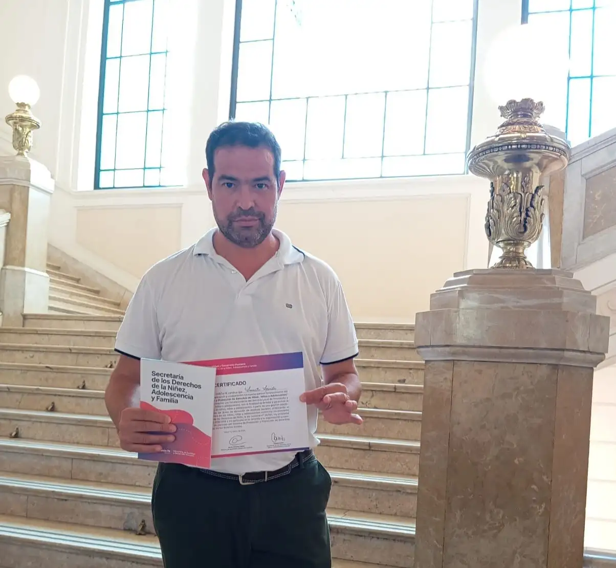 Cristian Vincenti, presidente comunal de Sancti Spiritu.