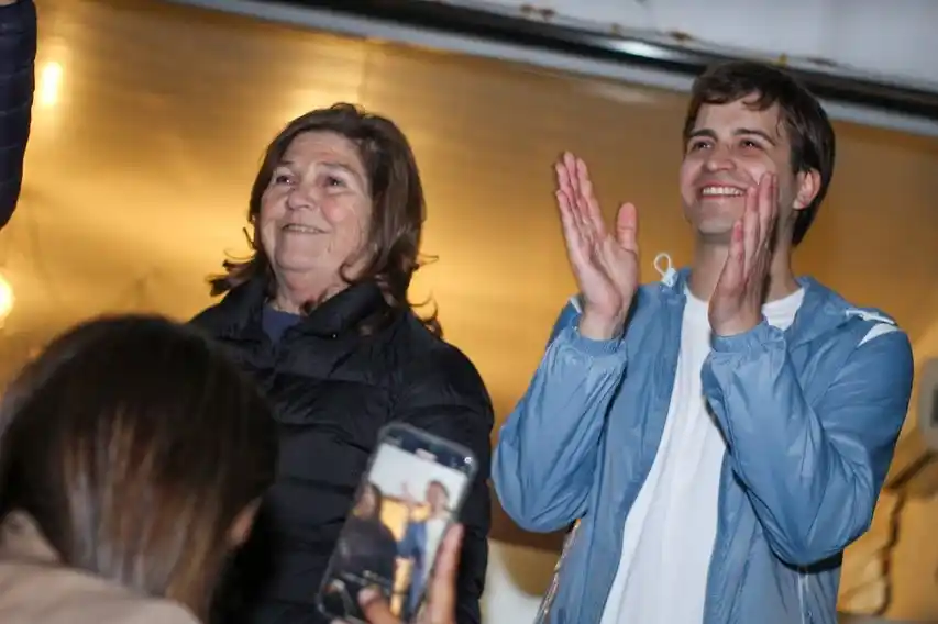 La intendenta María Celia Gianini y Cipriano Zabala Fernández