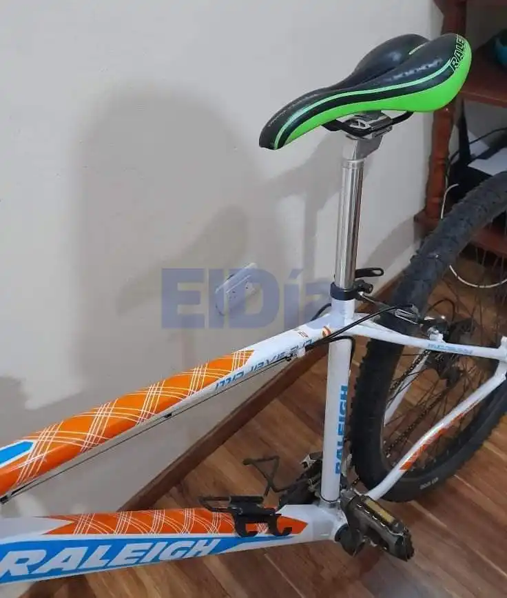 Dejó la bici atada mientras trabajaba y le robaron el asiento: tres jóvenes fueron captados por las cámaras