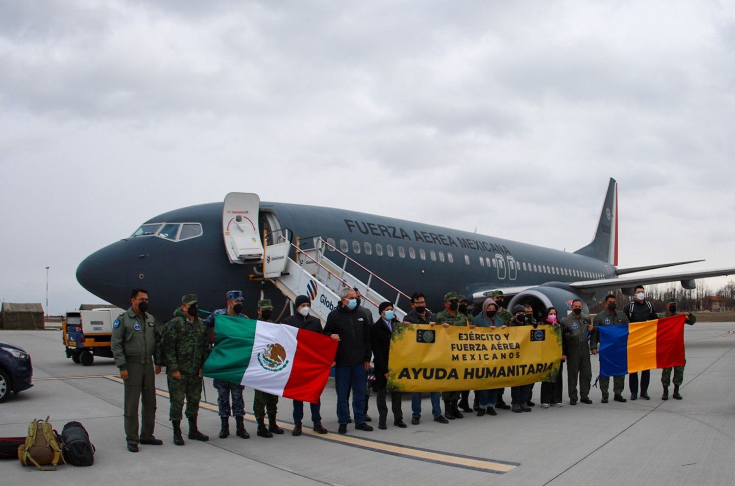 La Fuerza Aérea de México envió una aeronave a Rumania para repatriar mexicanos evacuados de Ucrania