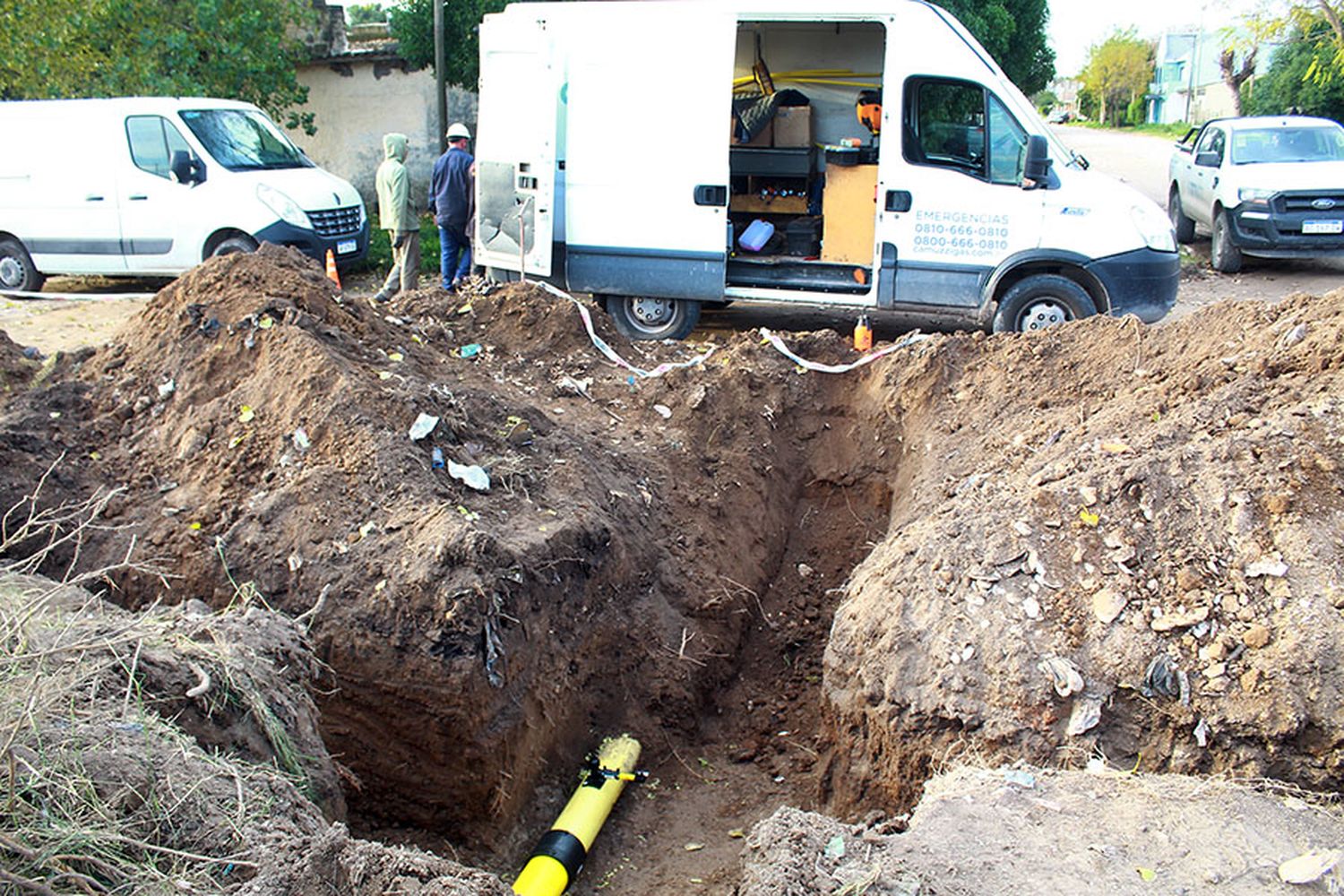 El mapa en el que se puede ver el crecimiento de la red de gas en Necochea y Quequén