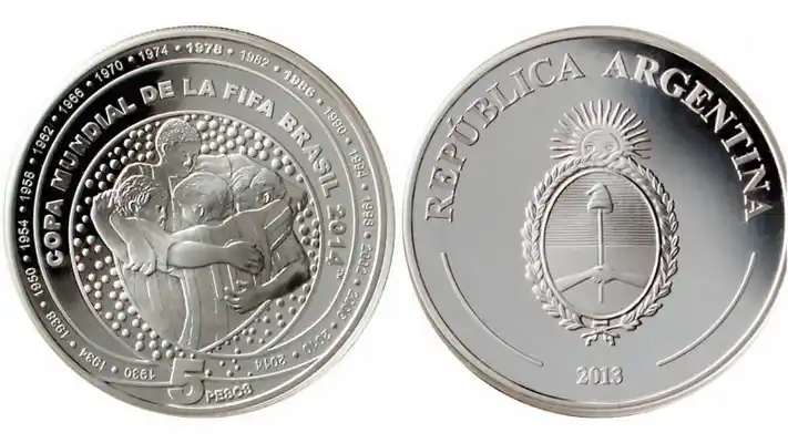 El Banco Central presentó la moneda conmemorativa del Mundial