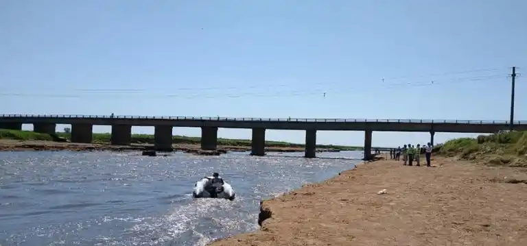 Corte en Ruta 3 por reparación del puente sobre el Río Salado entre Monte y Las Flores