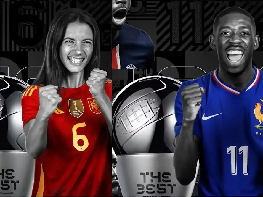 Aitana y Dembelé, los mejores del mundi.