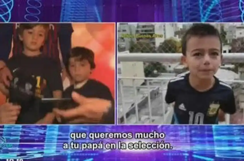 El emotivo video para el hijo de Messi en Showmatch