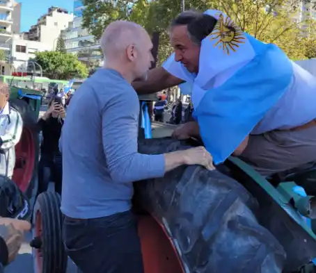#23A Rodríguez Larreta participó del "tractorazo": "Cuando el campo crece, crece la Argentina"