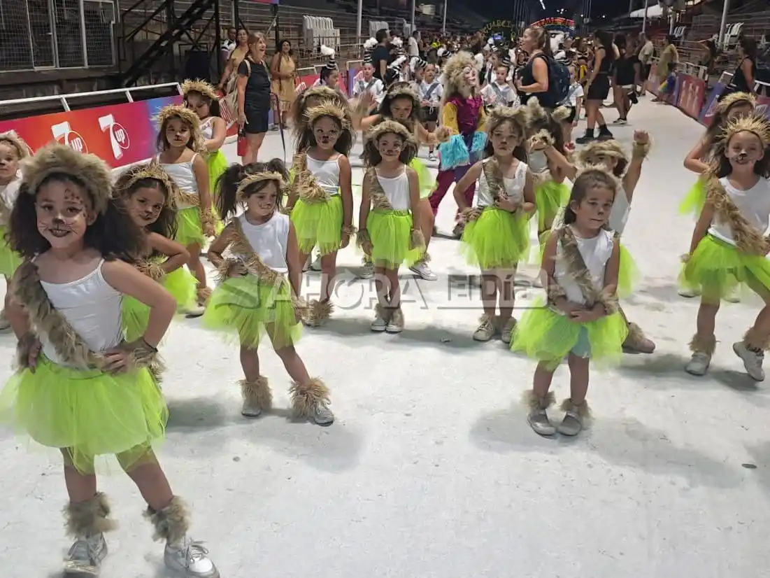 Los más chicos disfrutaron de la segunda noche de corso barrial con el Desfile Infantil Matecito