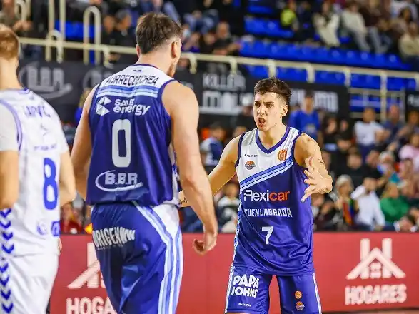Mateo Díaz tuvo otra destacada labor en el básquet español