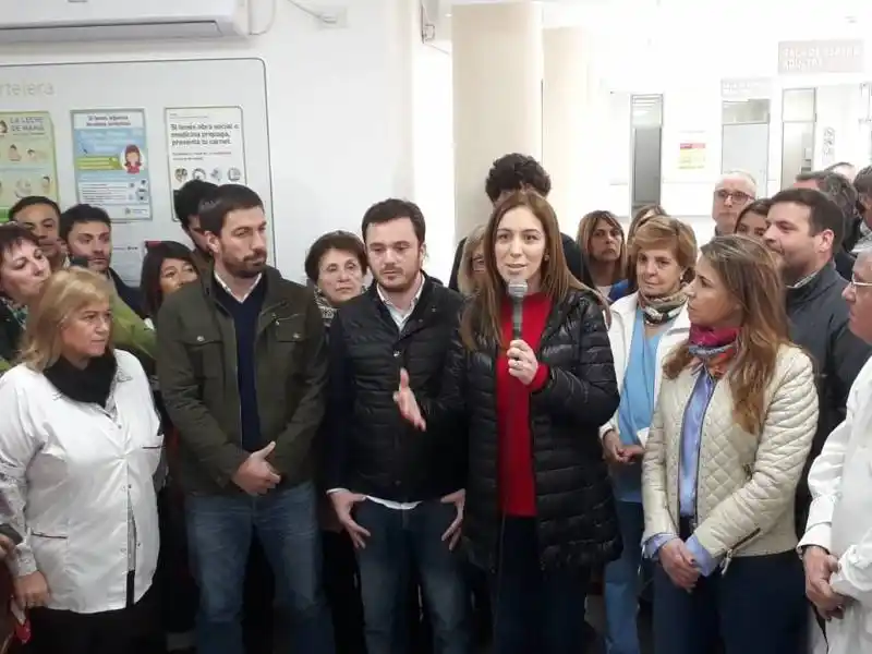 En el comienzo oficial de la campaña, Vidal encabezó un acto junto a un intendente de La Cámpora