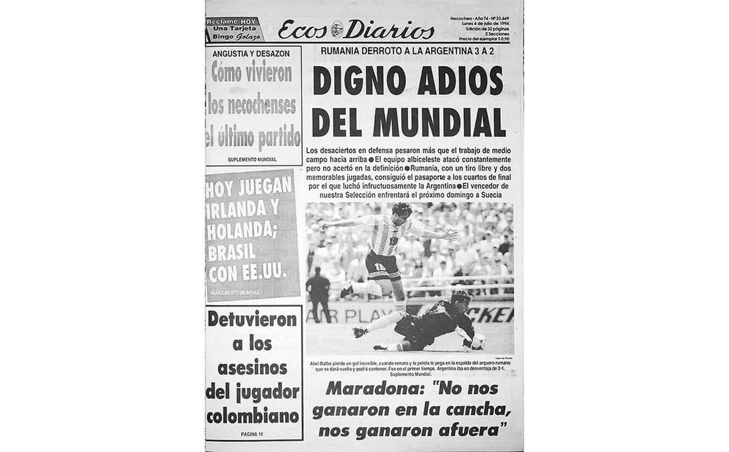 Lunes 4 de julio 1994