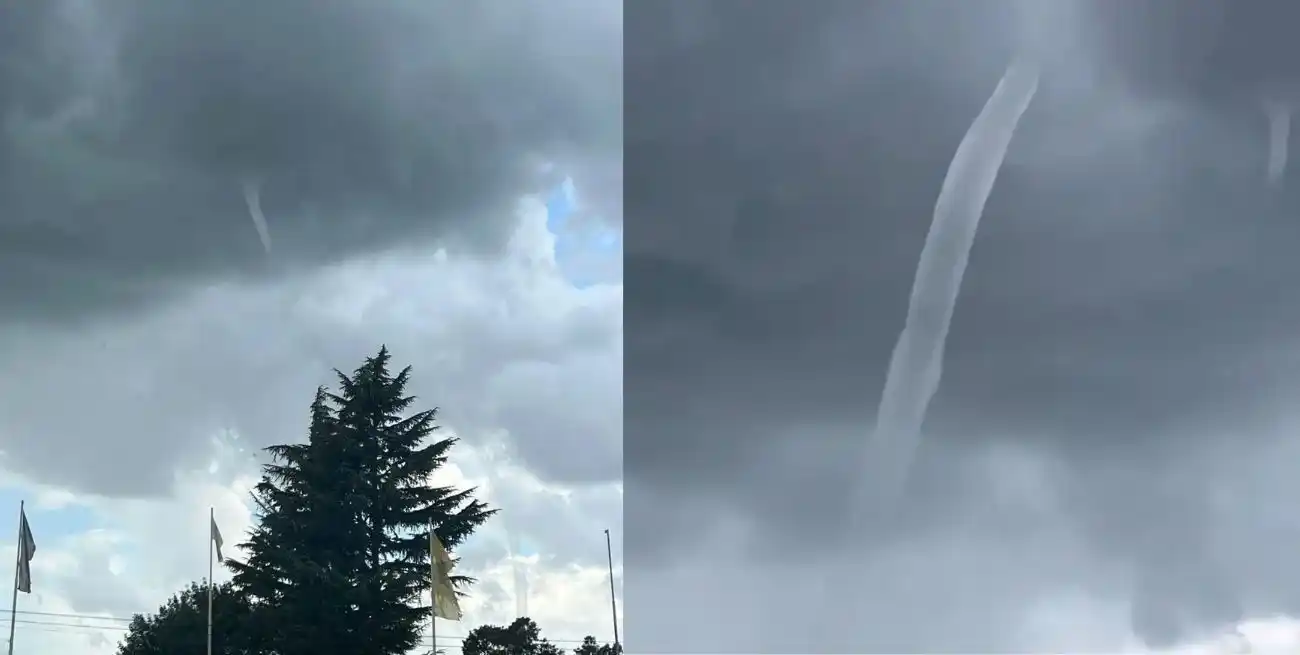 A pesar de la espectacularidad de las imágenes, desde el SMN aclararon rápidamente que no se trató de un tornado en el sentido estricto, sino de una tromba.