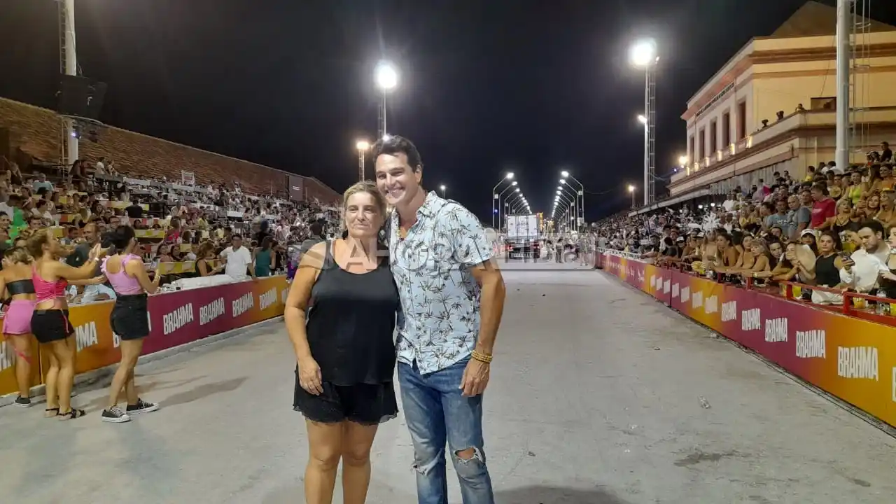 Hernán Drago disfrutó de la quinta noche del Carnaval del País