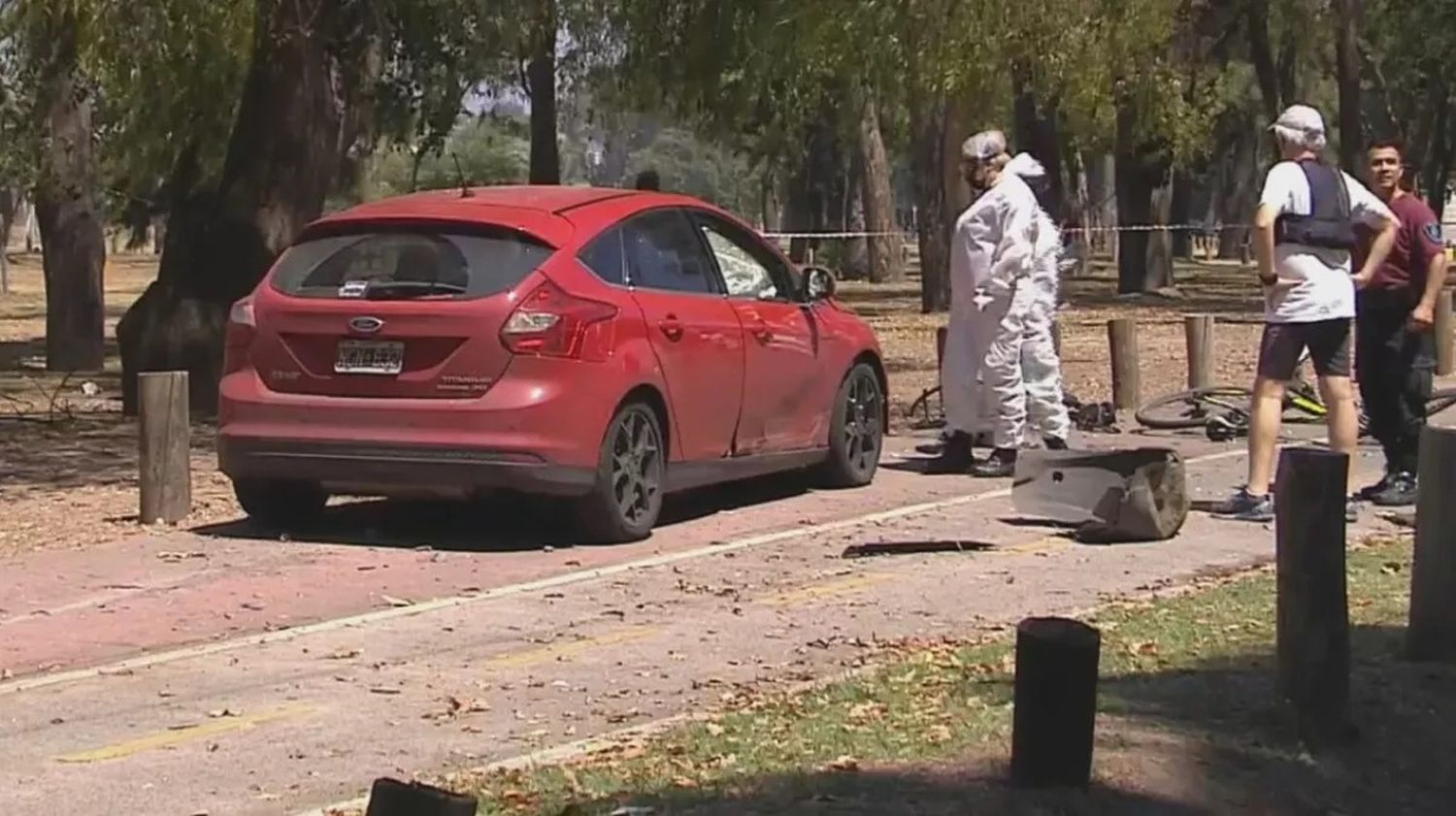 Murió una de las cinco personas atropelladas por un vehículo en los Bosques de Palermo