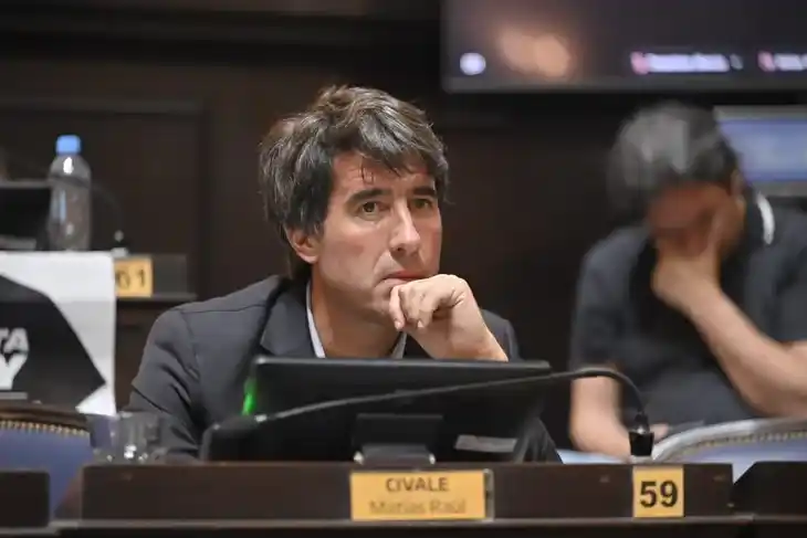 El vicepresidente de la Cámara de Diputados de la provincia de Buenos Aires, Matías Civale.