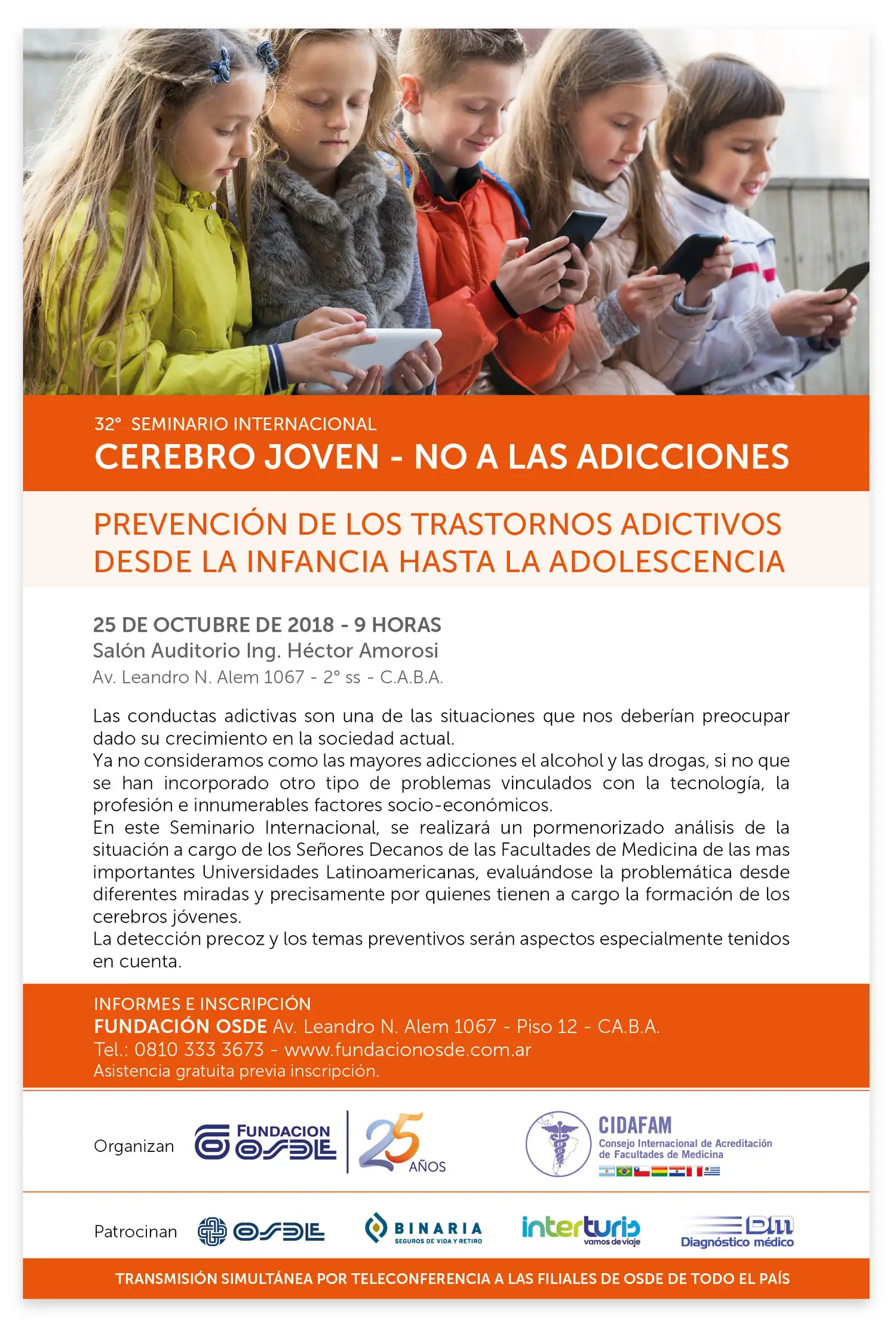  Fundación OSDE organiza el Seminario  Internacional Cerebro Joven