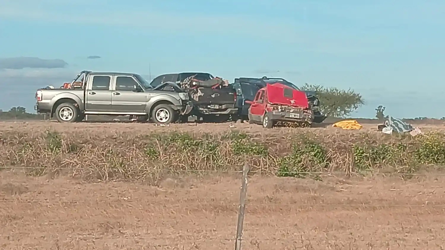 Accidente en cadena en Ruta 2: cinco vehículos involucrados y varias personas heridas