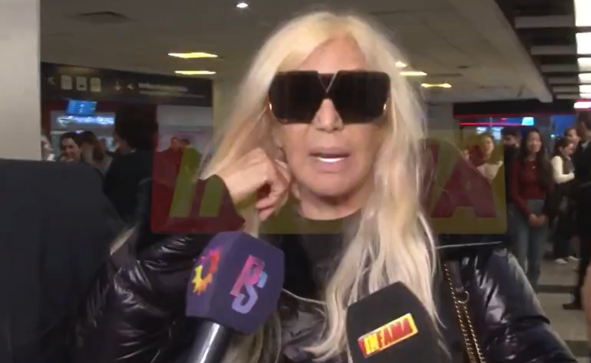 Susana Gimenez al llegar al país expresó su pesar por la muerte de Mila Yankelevich