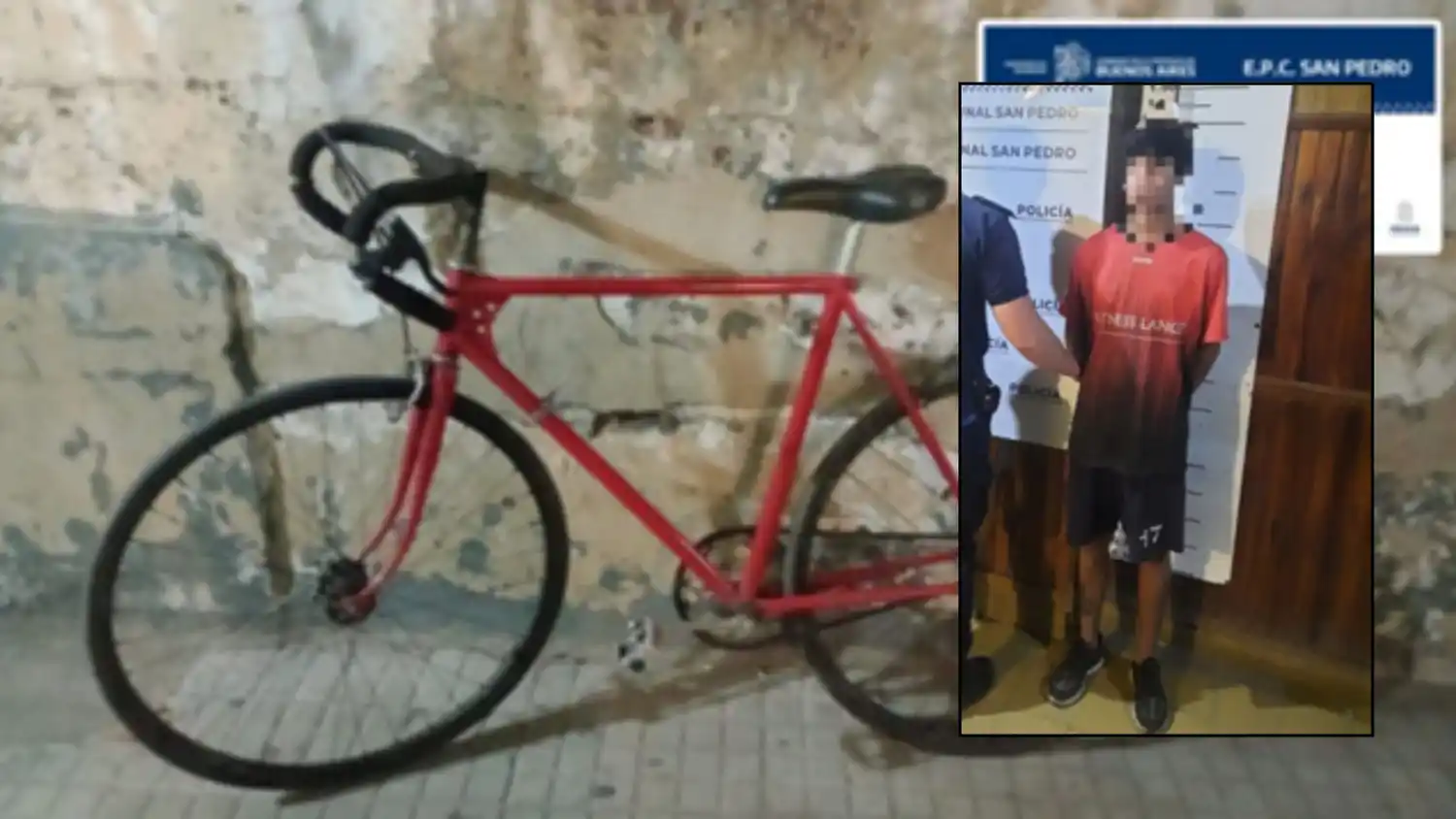 El joven de 18 años de edad fue detenido al estar acusado del robo de una bicicleta,