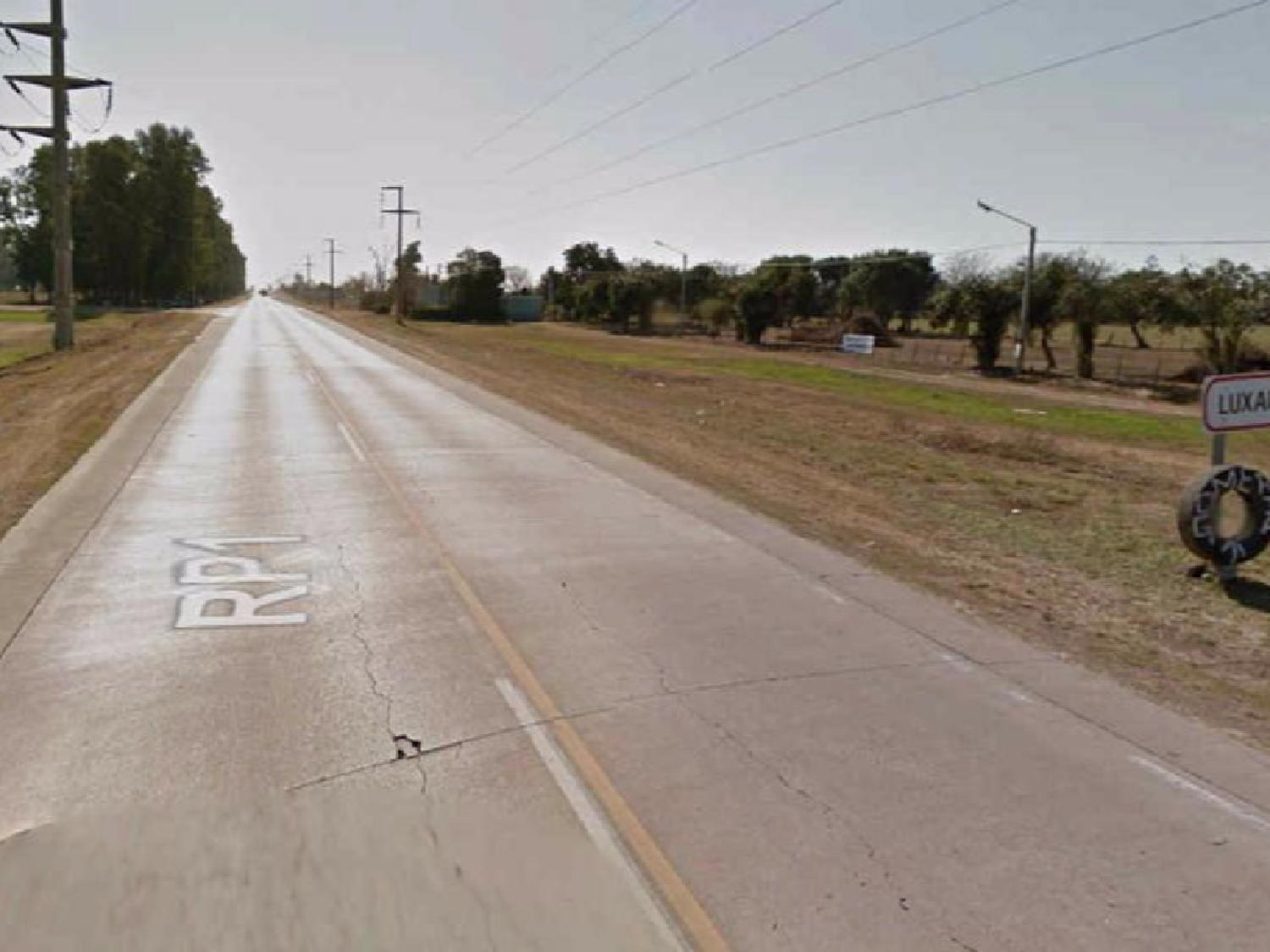Un colectivo  chocó con una vaca y se accidentó en la ruta provincial 1
