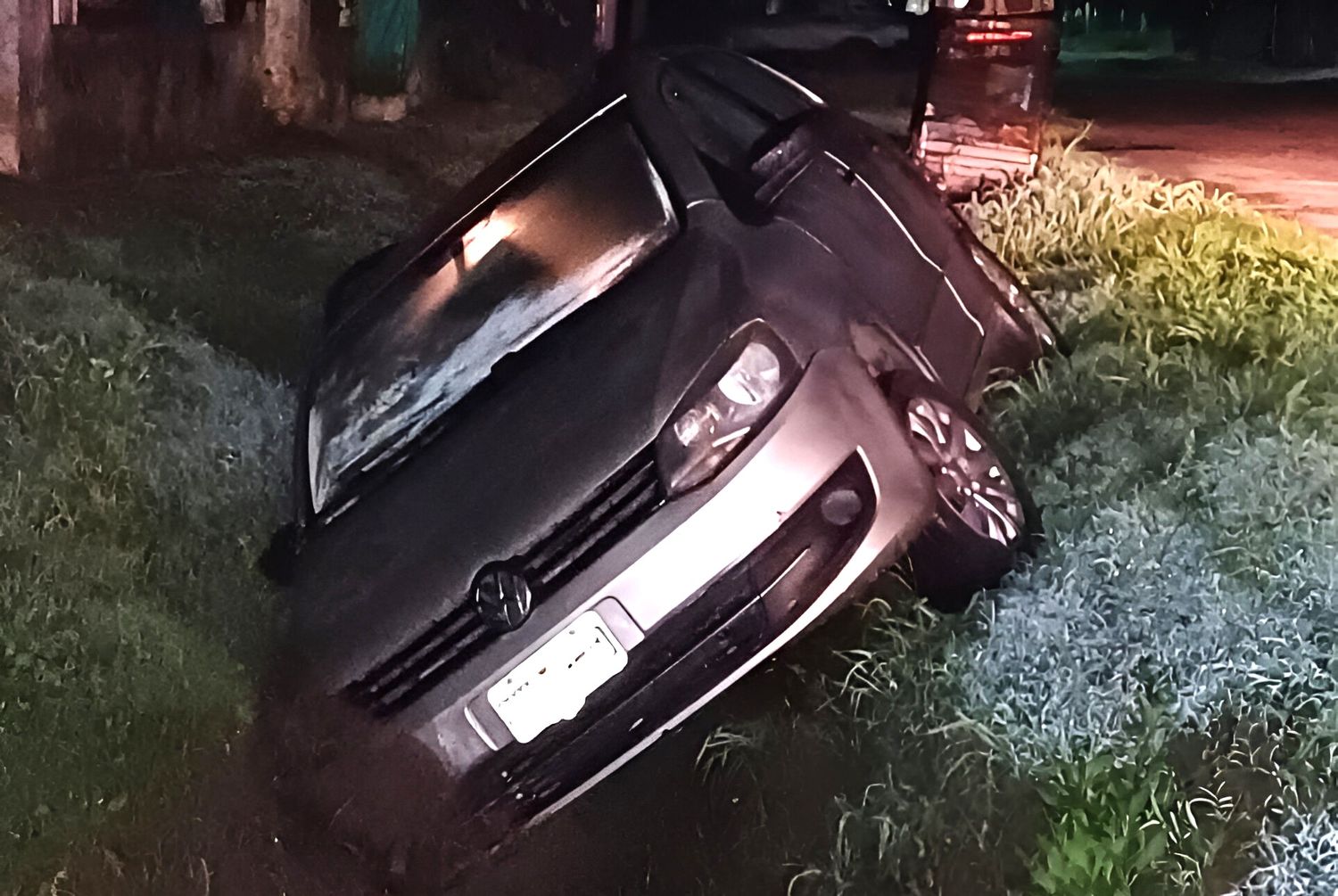 Así encontró el coche la policía.