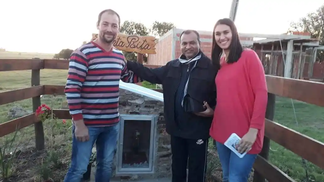 Inauguraron la gruta para venerar a Santa Rita, la patrona de los casos imposibles