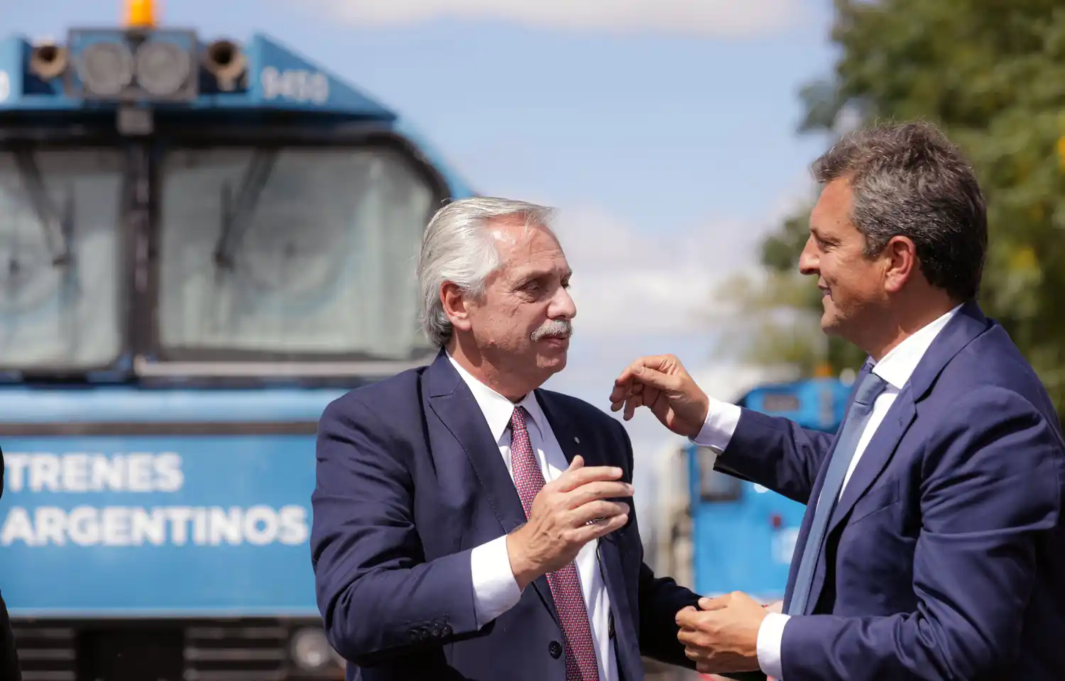 Alberto Fernández y Sergio Massa participaron de un acto en Mendoza.