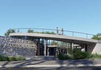 Así será el "Paseo de la Rotonda", el nuevo espacio que se construye a metros del Lago del Fuerte