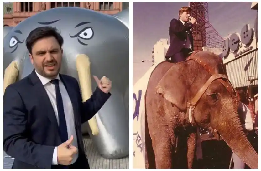 La historia viral de los ’80 de la que Ramiro Marra copió su elefante inflable