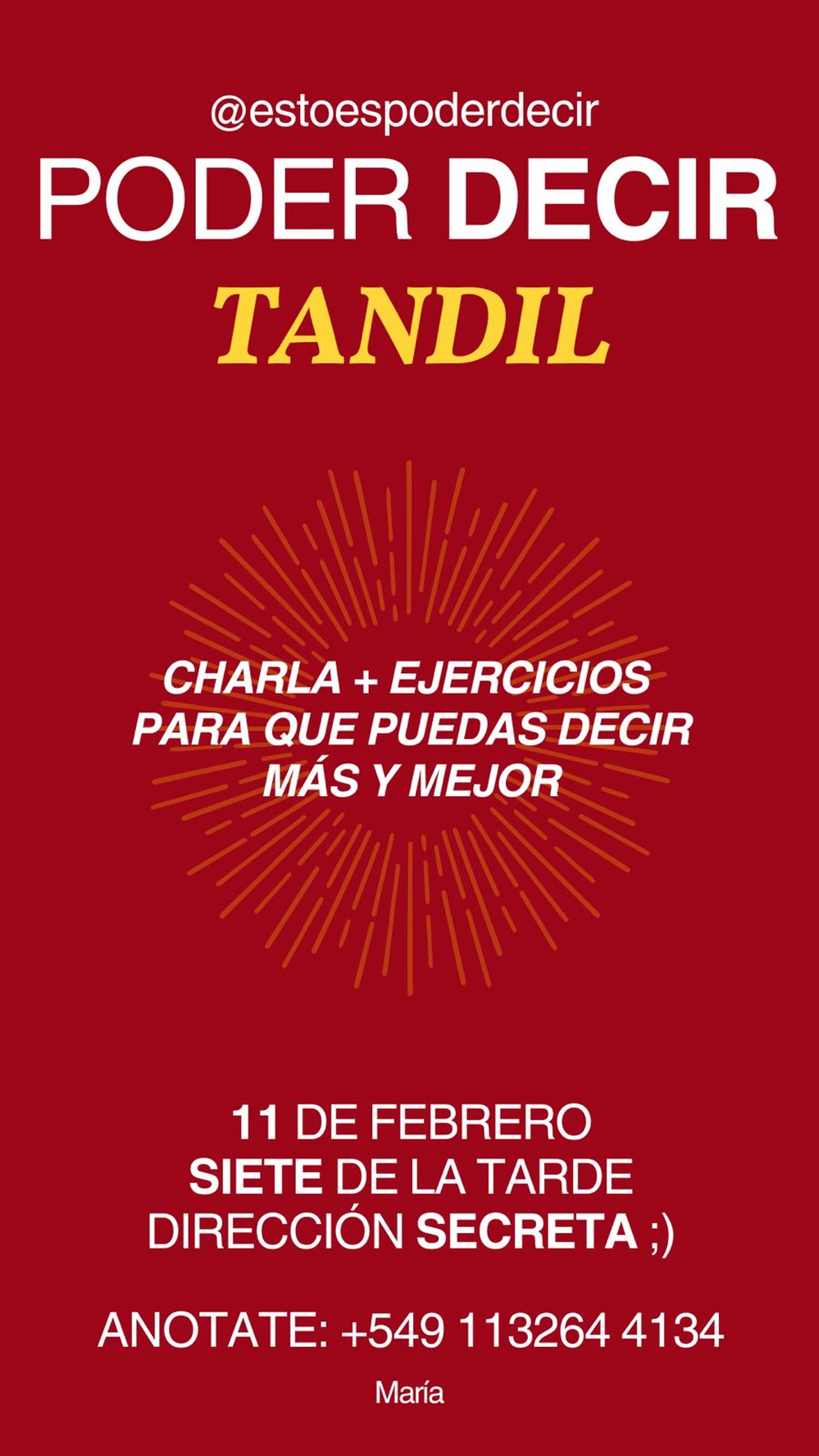poder decir