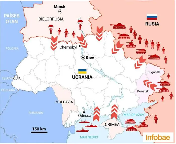 Rusia podría invadir Ucrania  en cualquier momento