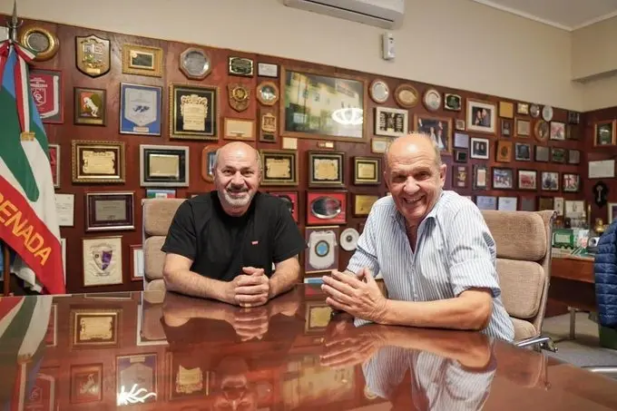 Mario Secco recibió a Pablo Zurro en su despacho municipal.
