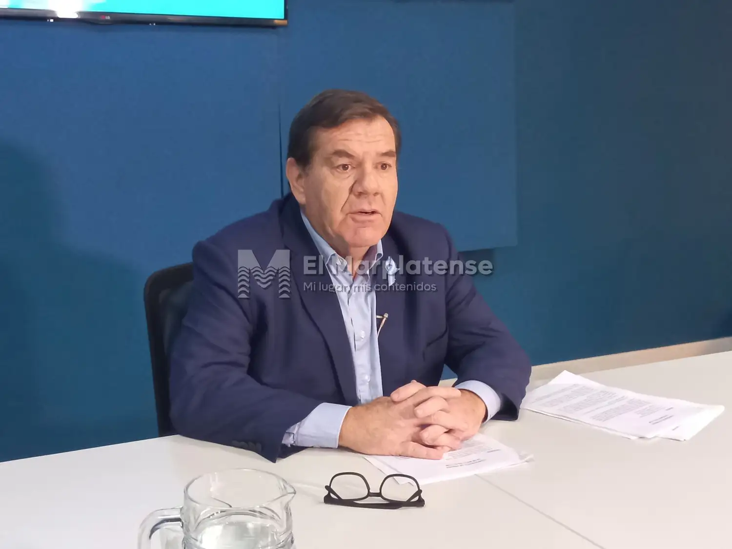 El intendente de General Pueyrredon, Guillermo Montenegro, brindó una conferencia de prensa.