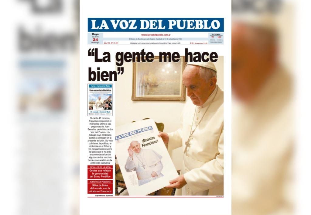 El Papa Francisco cumple 88 años. Recordamos la nota exclusiva con La Voz del Pueblo