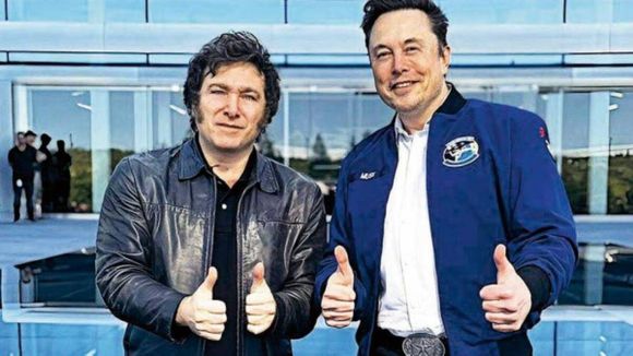 Milei le agradeció a Elon Musk por brindarle internet gratis a los bahienses