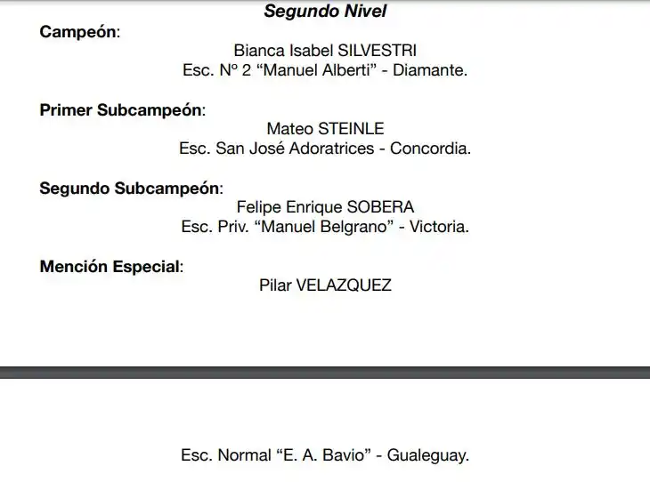 Exitosa olimpíada provincial de matemática “Ñandú”
