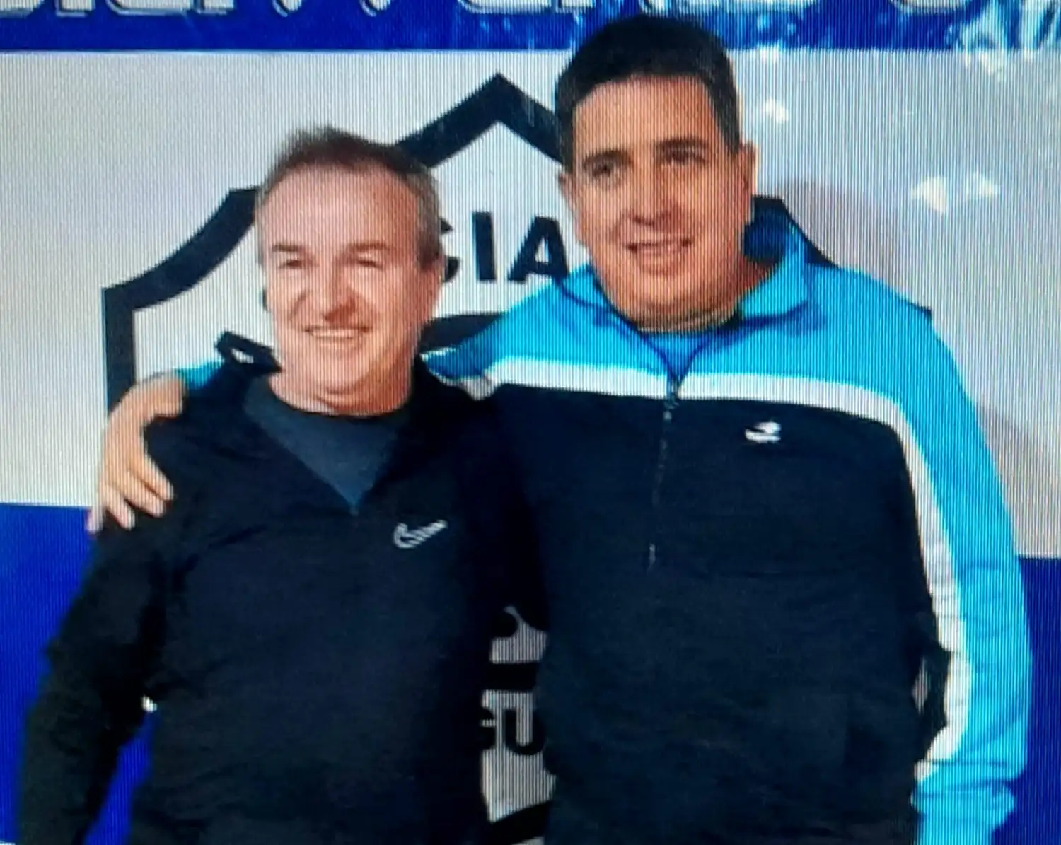 Omar Joannás, el nuevo titular de la Federación junto a Eugenio Morgan que finalizó su mandato.