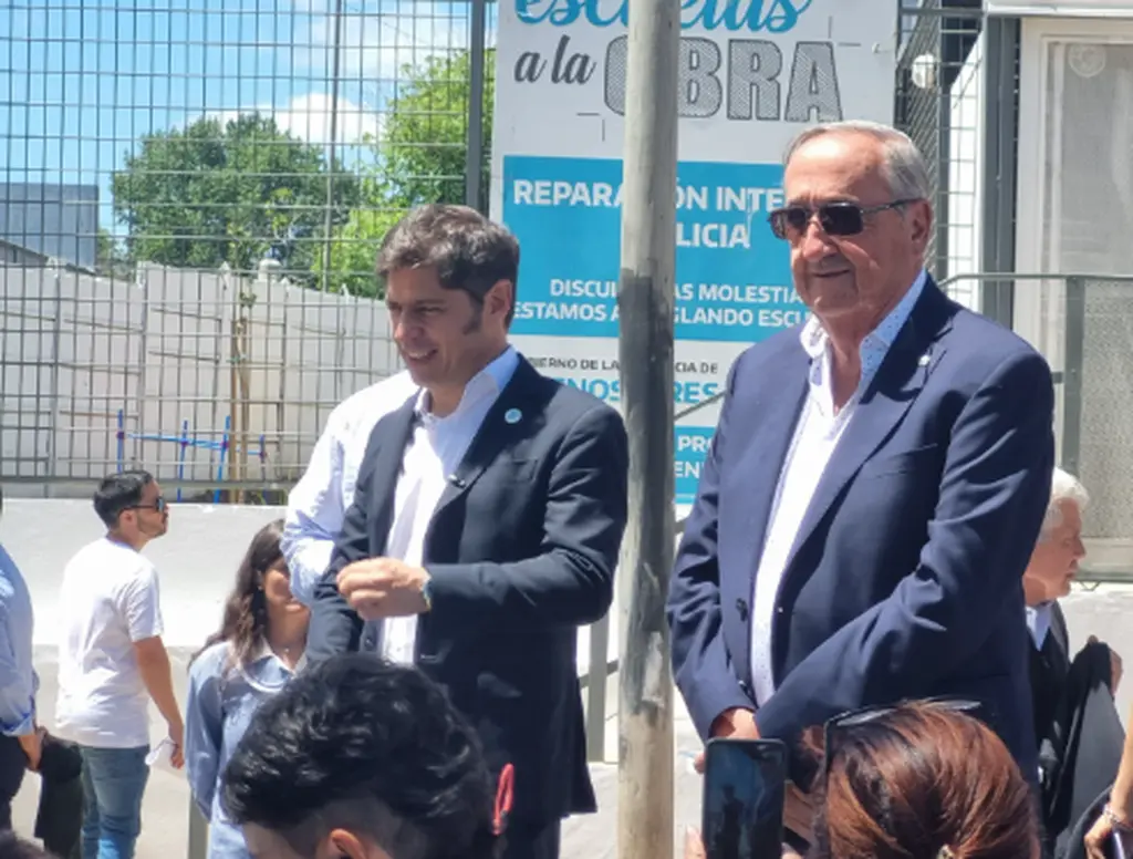 Kicillof y Lunghi en el Jardín 912 de Villa Laza. Foto: Rody Becchi | El Eco de Tandil