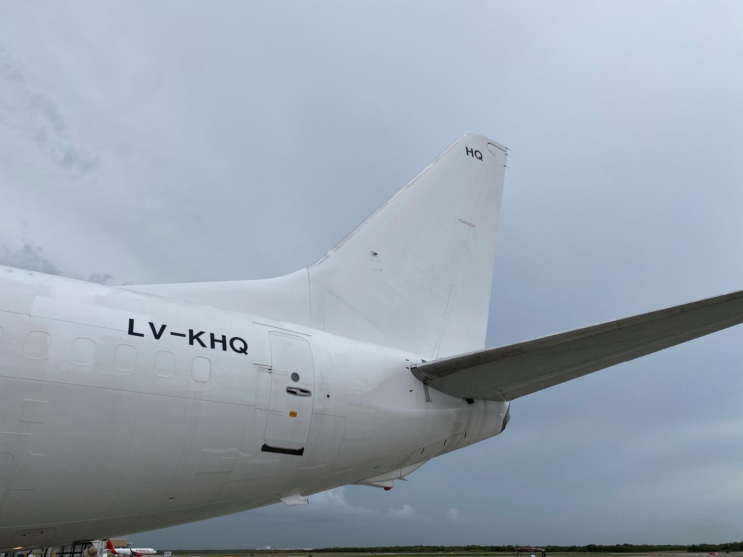 Llegó a FAdeA el segundo Boeing 737-800(SF) de Aerolíneas Argentinas Cargo (LV-KHQ)