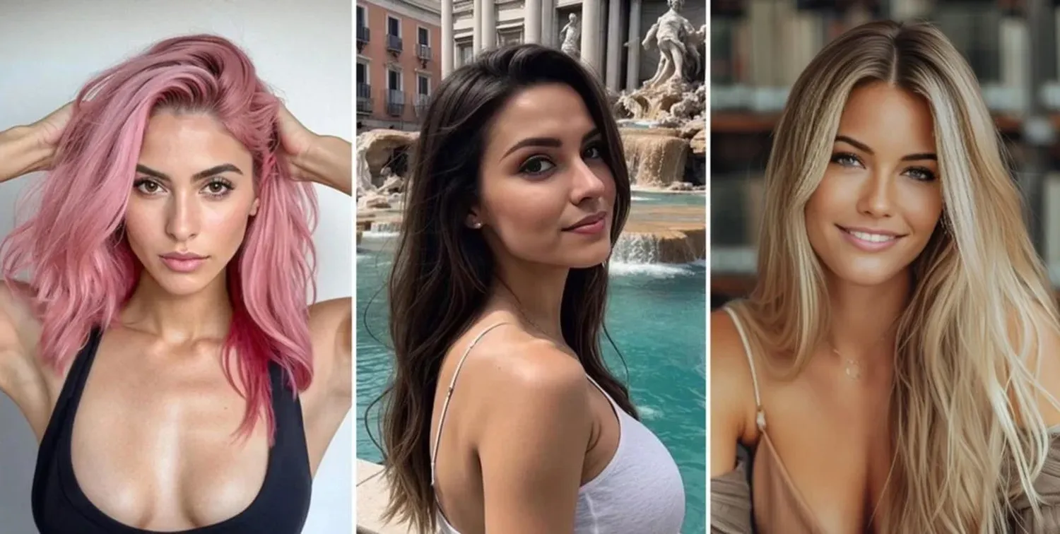 Las modelos generadas por IA Aitana López, Emily Pellegrini y Lexi Schmidt integrarán el jurado para elegir a sus “colegas”. Foto: Gentileza Fanvue