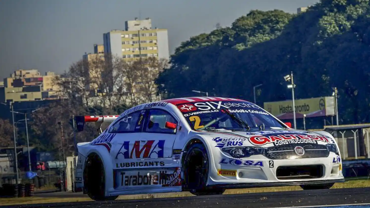 Diego Verriello transitando en el circuito de Buenos Aires.