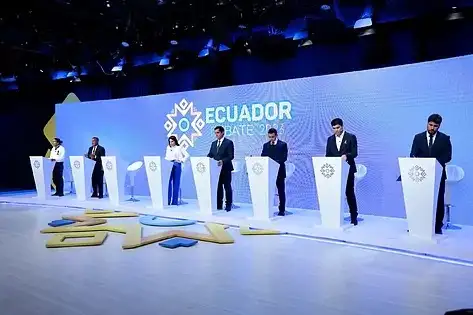 El debate presidencial en Ecuador se realizó el domingo a la noche.
