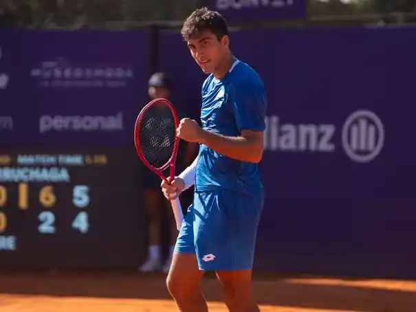 Román Burruchaga derrotó a Laslo Djere por 6-2 y 6-4 en la primera ronda del IEB+ Argentina Open.Foto: @iebmasargopen