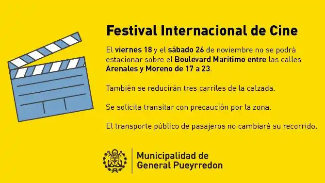 Habrá cambios en el tránsito por el Festival Internacional de Cine