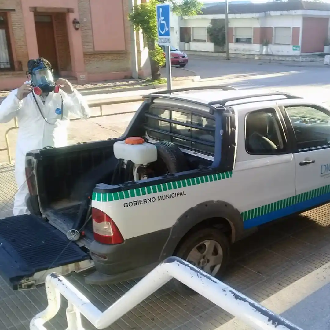 Covid: Terminó la limpieza y desinfección en el CEF