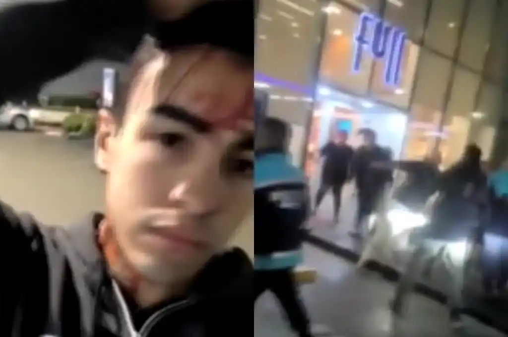 Dos jóvenes resultaron heridos en la cabeza.